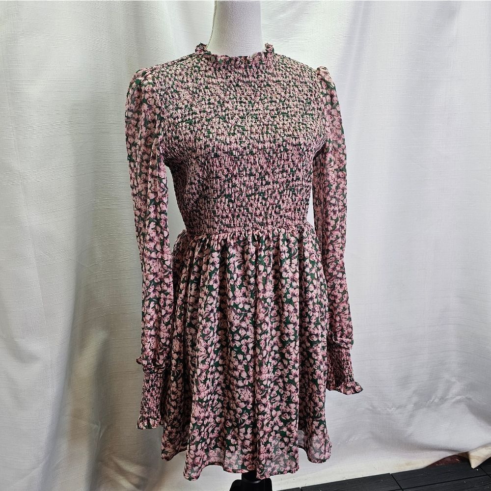 Floral Long Sleeve Dress - Picture 4 of 14